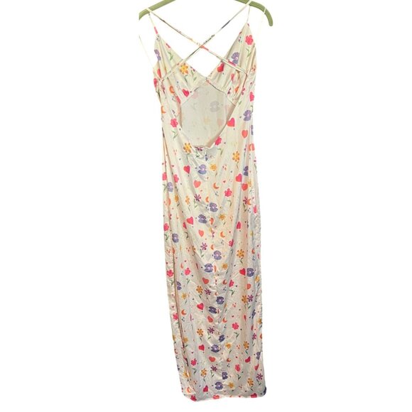 Princess Polly My Love White Multi Floral Maxi Dress Crisscross Back Size 6 NWT - Picture 3 of 12